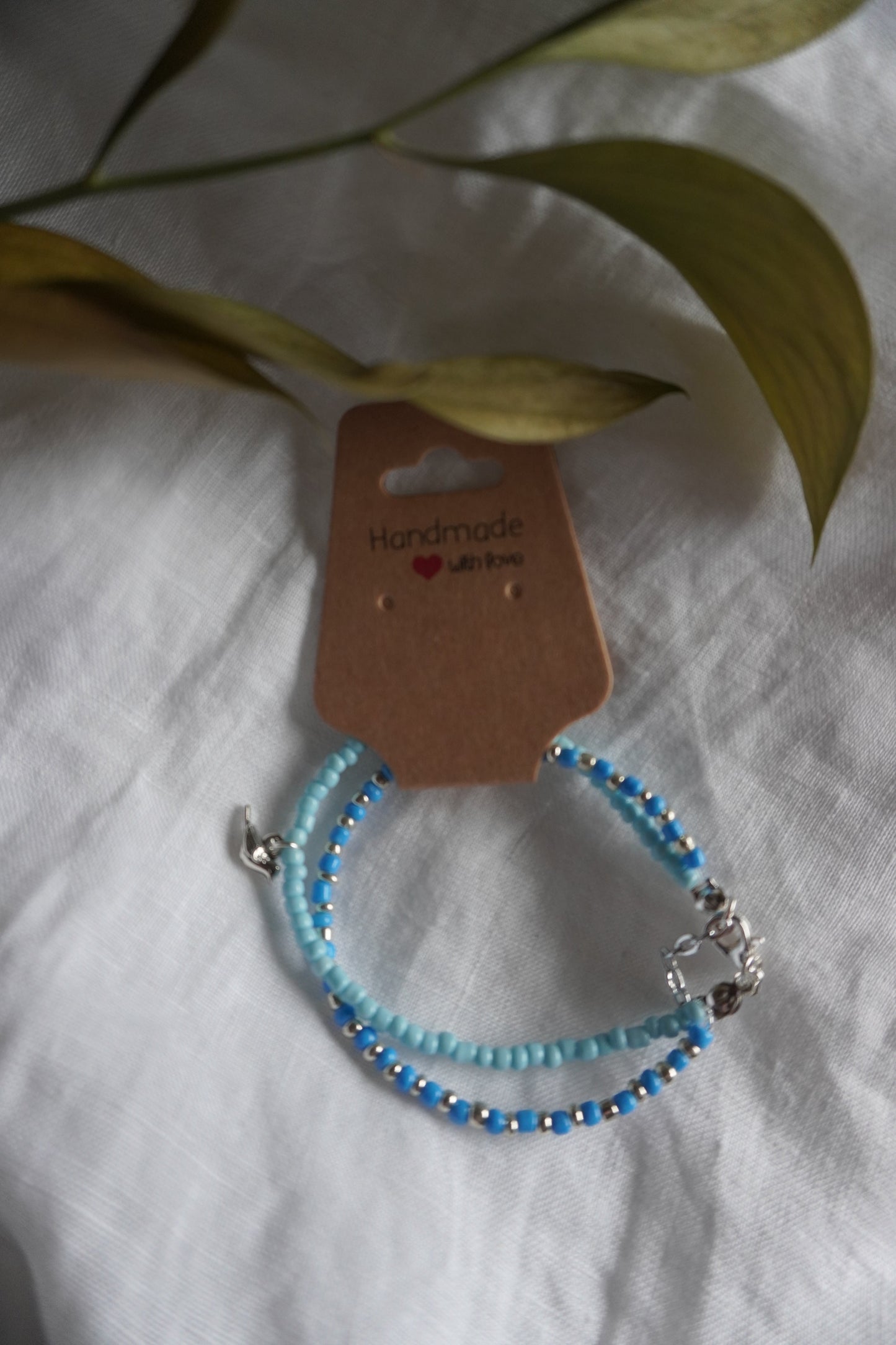 Blue Beads Bracelet 2 in 1